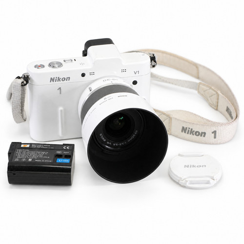 Nikon fotocamera bianca - nikon, 1