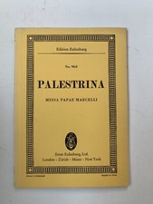Spartiti musicali.  Palestrina. Missa Papae Marcelli. Spartito tascabile.