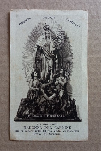 Holy card santino madonna del - card,