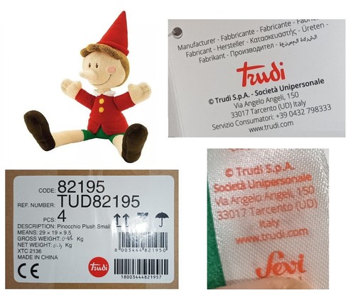 Pinocchio peluche marca - , trudi
