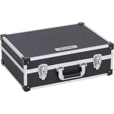 VALIGIA VALIGETTA PORTA ATTREZZI UTENSILI IN ALLUMINIO NERA CON CHIAVE KREATOR