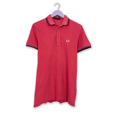 Polo Fred Perry rosa a manica