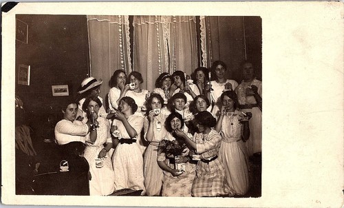 Rppc cartolina 1913 gruppo - cartolina, di