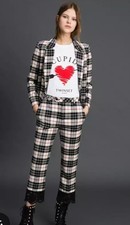 Completo Giacca E Pantalone Twinset Tg 40 tartan neve