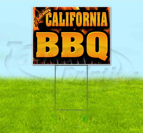 Insegna california bbq 18x24 - insegna,