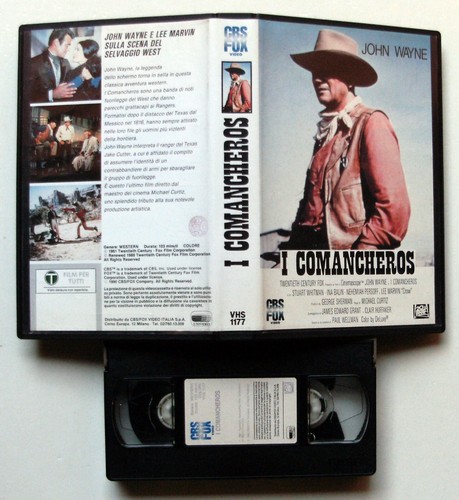 Vhs comancheros john - vhs,
