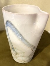 Brocca ceramica vintage Ernestine Salerno (Italia) dipinto a mano di ghiaccio e pinze