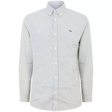 LACOSTE - Camicia bianca e