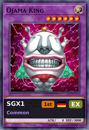 Ojama sgx1 c21 edizione - ojama-re, 1°