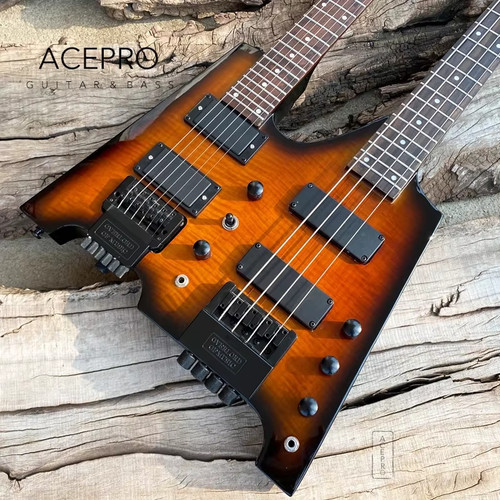 Tobacco burst doppio collo - tobacco,