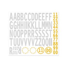 Kit lettere adesive - adesive, targa