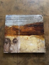Volto Di Donna  Su Legno