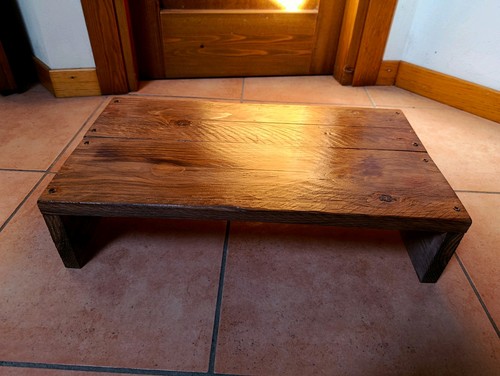 Base legno massello con - base,