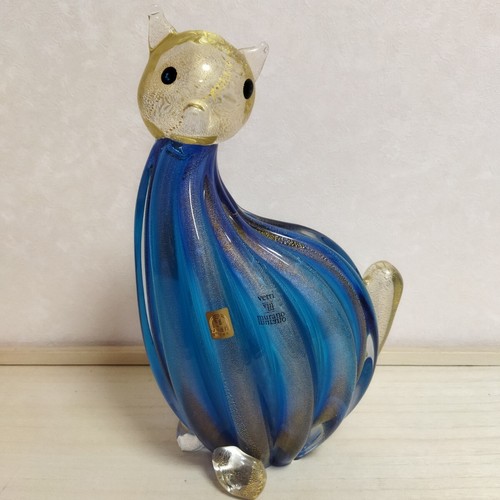 Scultura gatto vetro di - gatto,