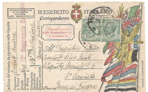 Franchigia militare 1918 - militare, 29.7.1918