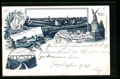 Litografia solingen monumento - litografia, solingen,