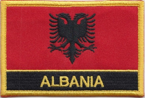 Toppa ricamata con - , bandiera
