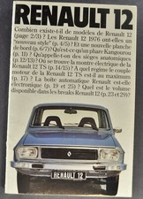 1976 Renault 12 Brochure TS TL