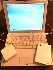 Apple iBook G4 12" PPC G4 800 MHz Ram 1,12 Gb HDD 80Gb. Alimentatore+2 batterie