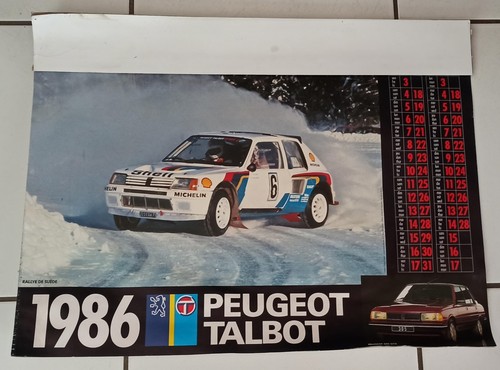 Calendrier peugeot talbot - calendrier,