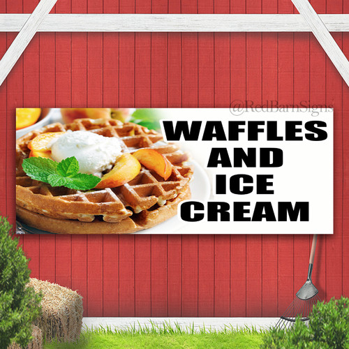Insegna striscione waffle - striscione,