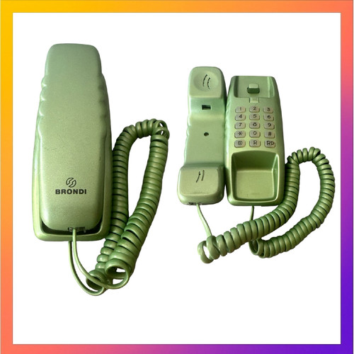 Telefono fisso vintage - telefono, brondi
