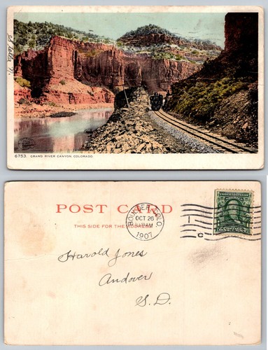 1907 grand river - river, canyon