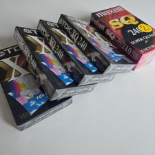 5 x Cassetta vuota VHS TDK XQ