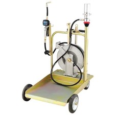 LAUCO Kit Pompa Olio Mobile - Pompa a Tamburo ad Aria 3:1 per Barilotto 55 Galloni