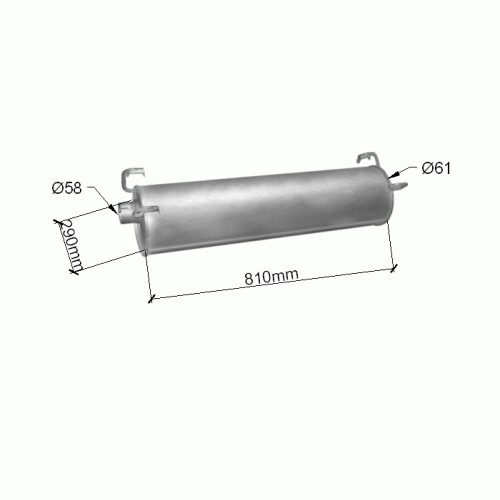 Silenziatore per iveco - per, daily
