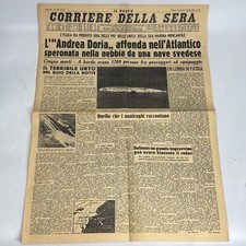 L'ANDREA DORIA AFFONDA da CORRIERE DELLA SERA del 1956 Prima Pagina #32
