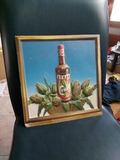 AMARO Cynar Quadretto LOCANDINA PUBBLICITARIA CYNAR CARCIOFI PLASTICOLOR Anni 70