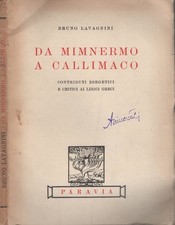 Da Mimnermo a Callimaco 