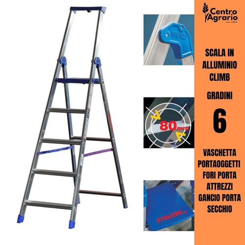 Scala alluminio climb con 6 - in,