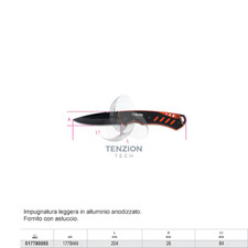 Coltello Alluminio Anodizzato Acciaio Inox - Beta 1778AN