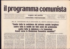 Il Programma Comunista - Partito Comunista Internazionale- Anno 1981( rif.21914)
