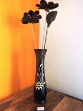 VASO legno di mango FIORI