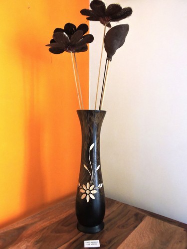 Vaso legno mango - di, fiori
