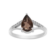 1.5 Ct Pear Cut Smoky Topaz