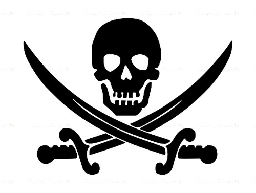 Adesivo auto pirata - , jolly