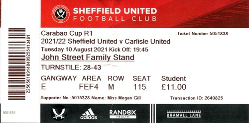 Biglietto sheffield united - sheffield,