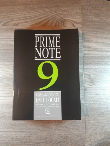 Prime note settembre 1994 - n.9,