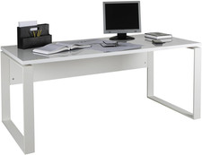 | Scrivania Della Linea DISEGNO Con Gambe in Metallo, Scrivania PC Moderna, (Lxa