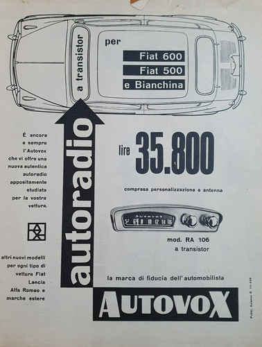 Autovox fiat 500 600 - 500,