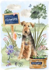 Welsh Terrier cane (4" x 6")