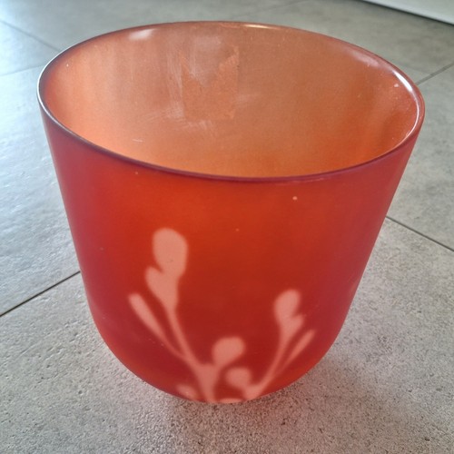 Vaso vetro rosso - vaso,