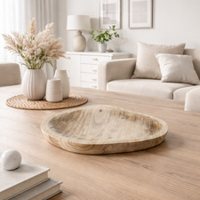 CENTROTAVOLA IN LEGNO OVALE