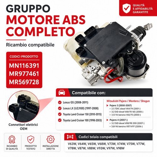 Gruppo abs motore rigenerato - abs,