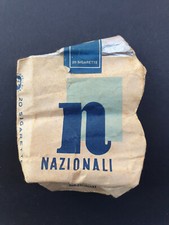 RARISSIMO PACCHETTO SIGARETTE NAZIONALI ITALIANE MORBIDE VUOTO VINTAGE ANNI 60