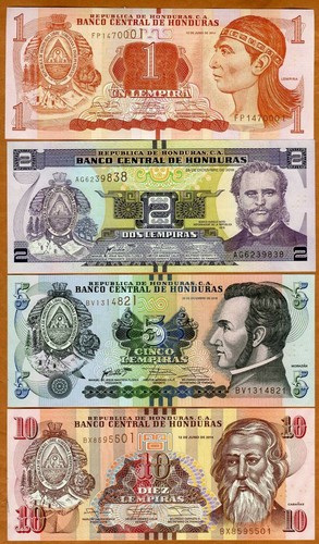 Set honduras 5 10 - set, 1-2-5-10